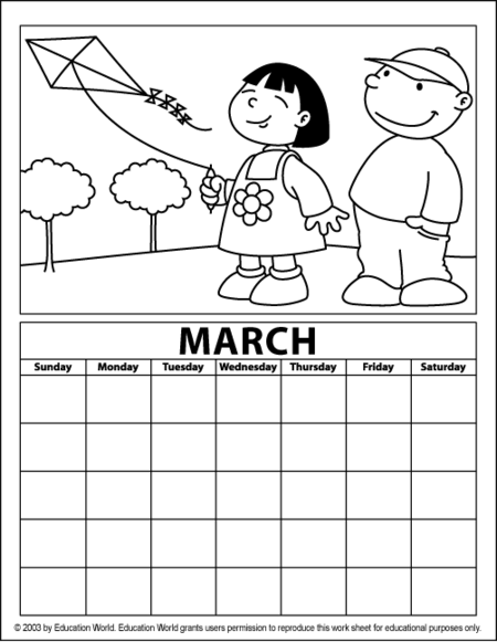 march calendar template 2011. monthly calendar templates